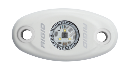 RIGID A-Series LED Light, Low Power, Cool White, White Housing, Single