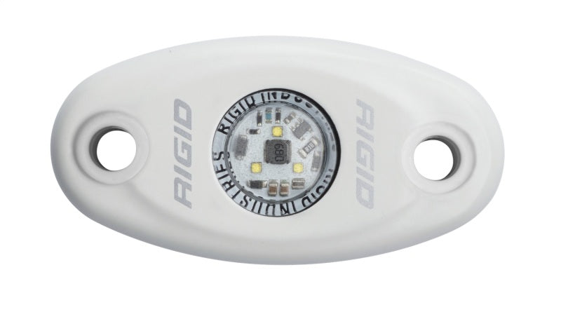 RIGID A-Series LED Light, Low Power, Cool White, White Housing, Single