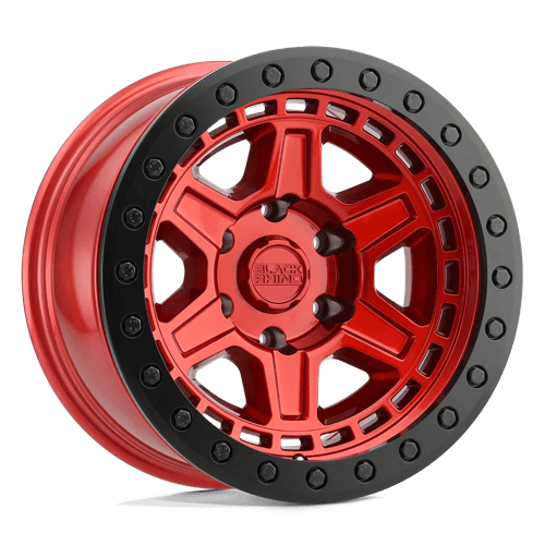 BRREN 17X8.5 5X5.0 C-RED-BLKLP -38MM