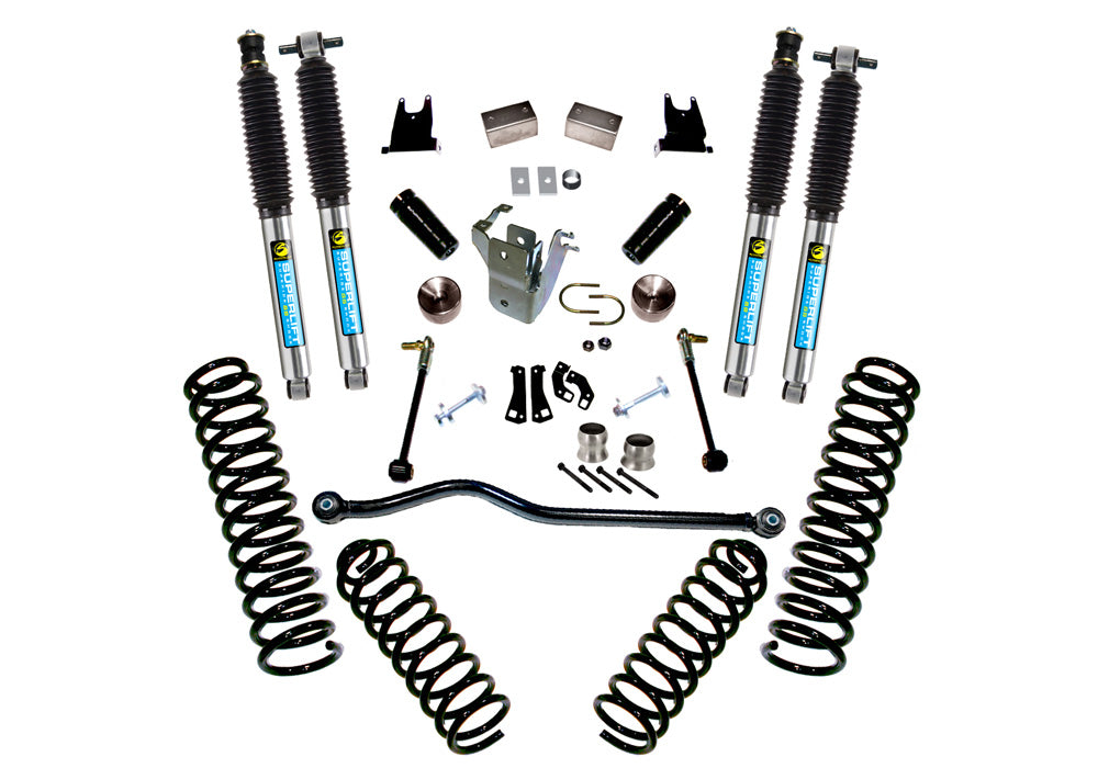 Superlift K927B 4" Lift Kit - 07-18 Wrangler JK - 2-door - w/ Bilstein Shocks