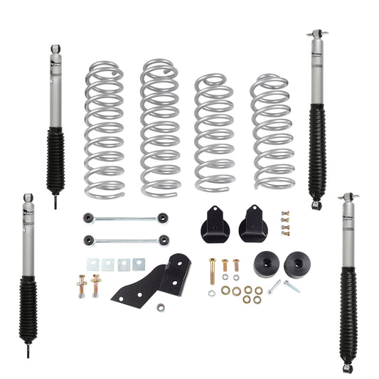 Rubicon Express RE7121M 2.5 Inch Standard Coil Lift Kit With Mono Tube Shocks