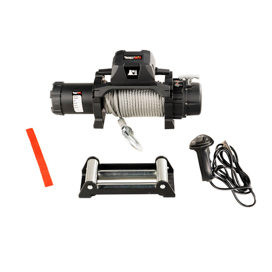 Rugged Ridge 15100.07 Trekker Winch, 10,000 LBS, Cable, IP68 Waterproof, Wired Remote