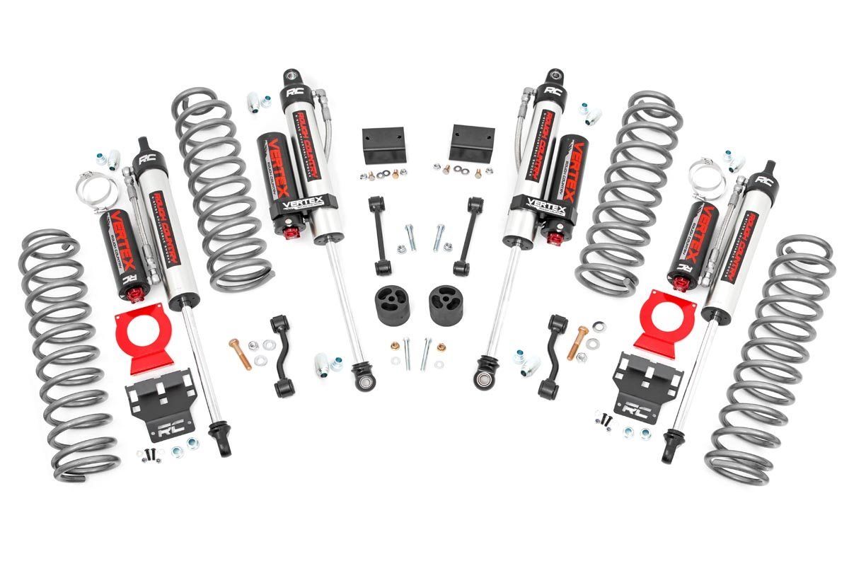 2.5in Jeep Suspension Lift Kit, Springs & Vertex Shocks (18-20 Wrangler JL)