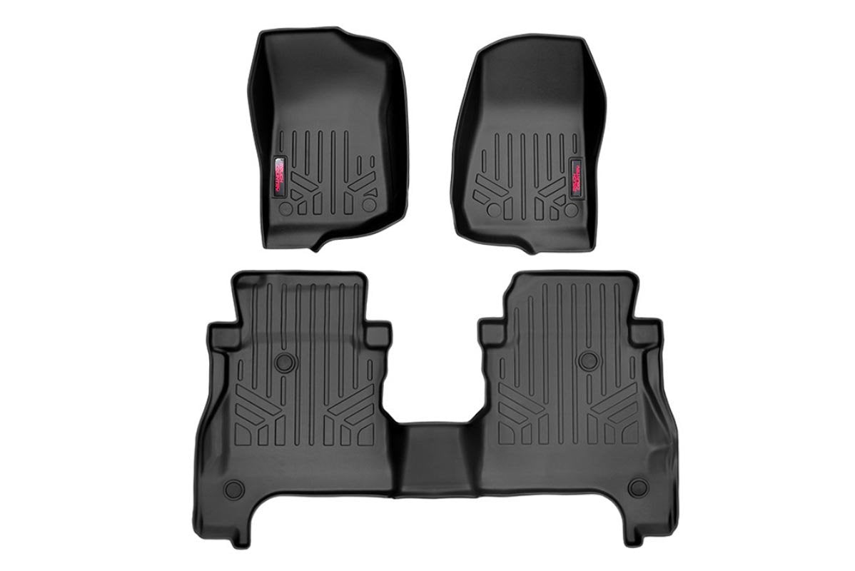 Heavy Duty Floor Mats (Front & Rear w/o Under Seat Lockable Storage) - (2020 Gladiator JT)