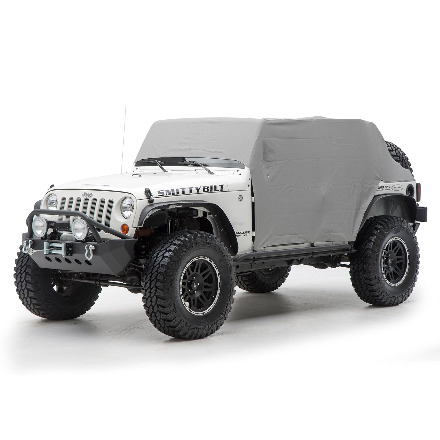 Smittybilt 1069 Cab Cover W/Door Flap - Water Resistant - Gray