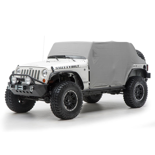 Smittybilt 1069 Cab Cover W/Door Flap - Water Resistant - Gray