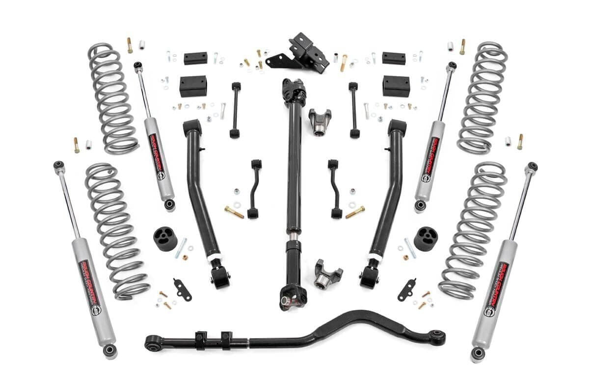 3.5in Jeep Suspension Lift Kit, Stage 2 Coils & Adj. Control Arms (18-20 Wrangler JL Rubicon - 2 Door)