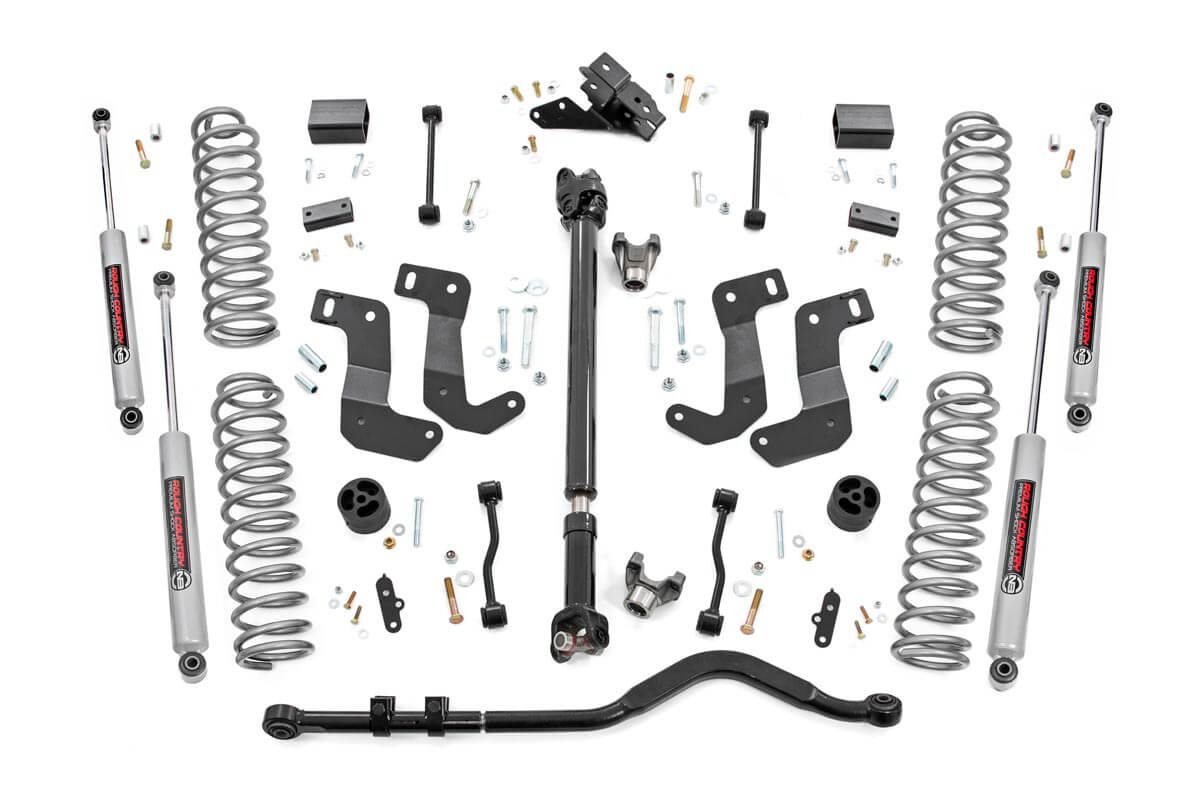 3.5in Jeep Suspension Lift Kit, Stage 2, Coils & Control Arm Drop (18-20 Wrangler JL- 2 Door)