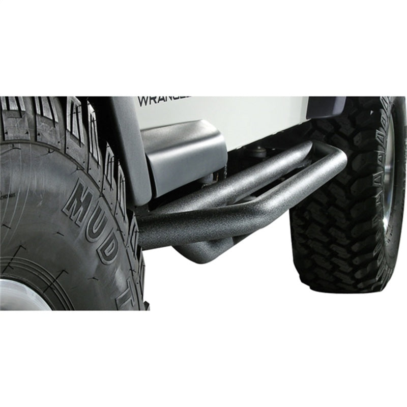 RRC SIDE ARMOR, TEXTURED BLACK, 87-06 JEEP WRANGLER/UNLIMITED