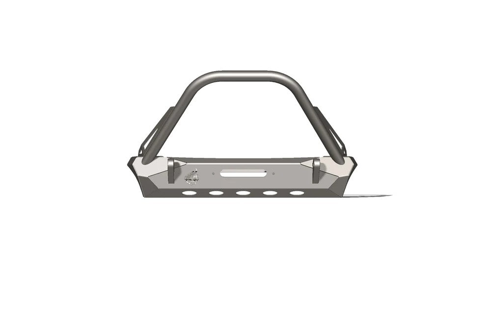 Pyro Stubby Front Bumper with Flat Top Stinger | Jeep Wrangler CJ/YJ/TJ