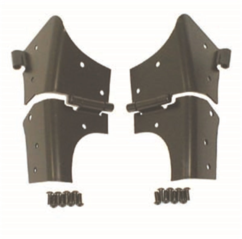 WINDSHIELD HINGES, 97-06 JEEP WRANGLER, BLACK