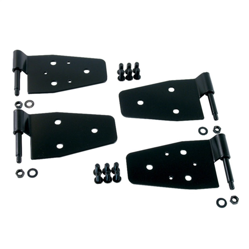 DOOR HINGE KIT,87-06JEEP WRANGLER WITH STEEL HALF DOORS,BLACK