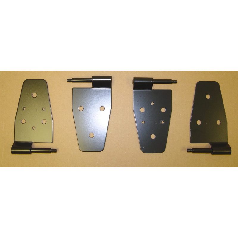 DOOR HINGE KIT,87-06JEEP WRANGLER WITH STEEL HALF DOORS,BLACK