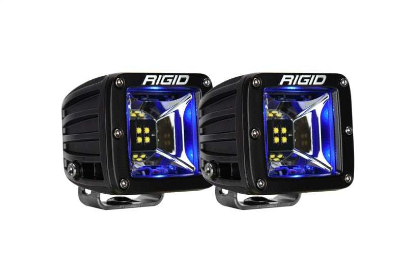 RIGID Industries 68201 RIGID Radiance Scene Light W/Blue Backlight, Surface Mount, Black Housing, Pair