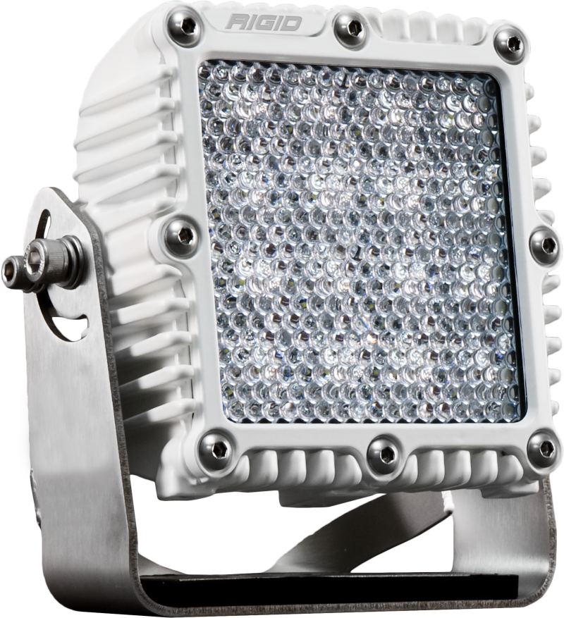 RIGID Industries 245513 RIGID Q-Series PRO LED Light, Flood Diffused, White Housing, Single