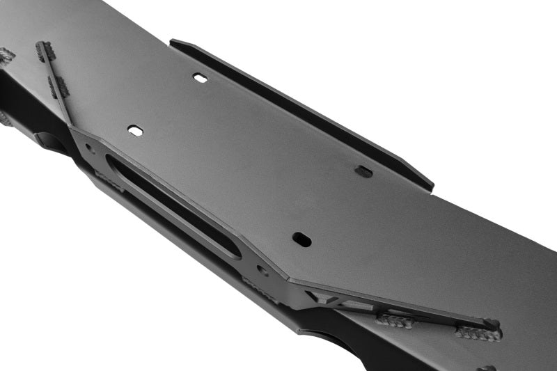 This Front Stubby Bumper WITHOUT skidplate from Rugged Ridge fits 07-18 Jeep Wrangler JK  18-21 Wrangler JL  and 20-21 Gladiator JT models.