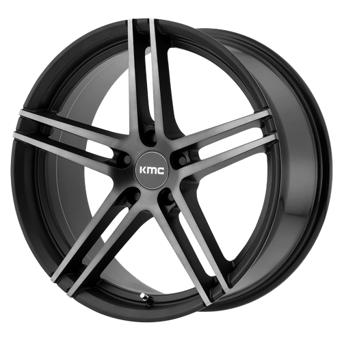 KM703 18X9.5 5X112 S-BLK TITAN FACE 45MM