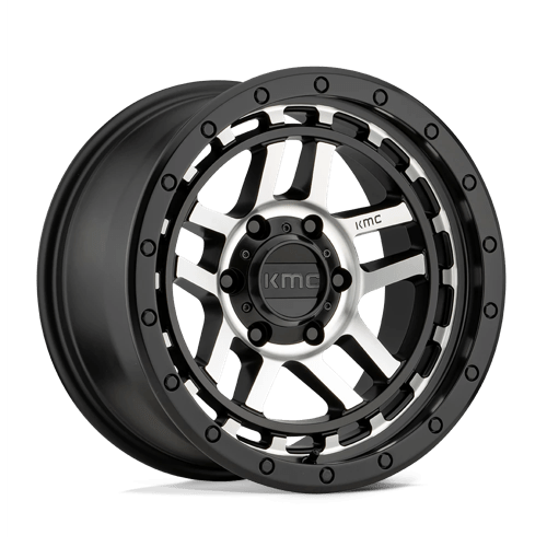 KM540 17X8.5 5X5.0 S-BLK MACH 18MM