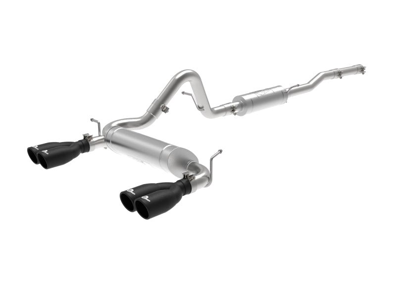 VULCAN SERIES 2-1/2 IN 304SS CAT-BACK EXHAUST SYSTEM BLACK