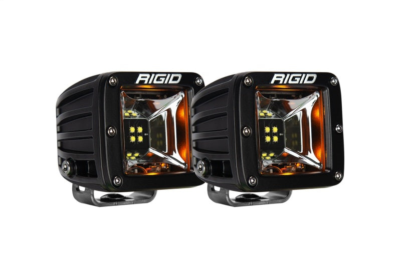 RIGID Industries 68204 RIGID Radiance Scene Light W/Amber Backlight, Surface Mount, Black Housing, Pair