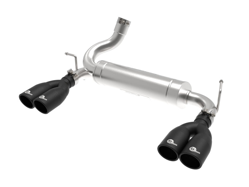 REBEL SERIES 2-1/2 IN 409SS AXLE-BACK EXHAUST SYSTEM BLACK