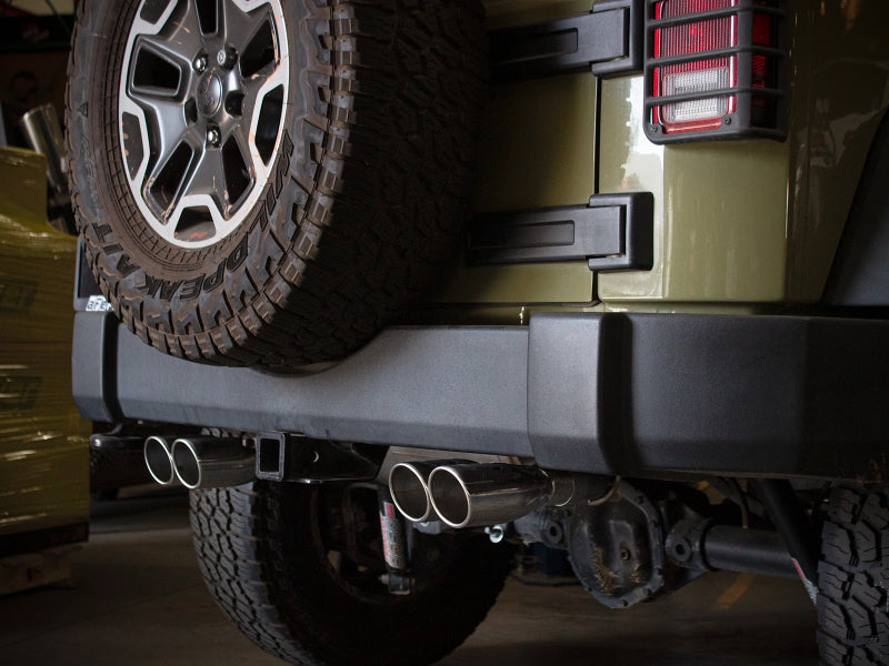 REBEL SERIES 2-1/2 IN 409SS AXLE-BACK EXHAUST SYSTEM POLISHED