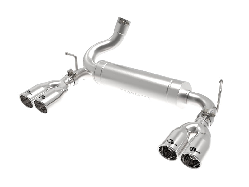 REBEL SERIES 2-1/2 IN 409SS AXLE-BACK EXHAUST SYSTEM POLISHED