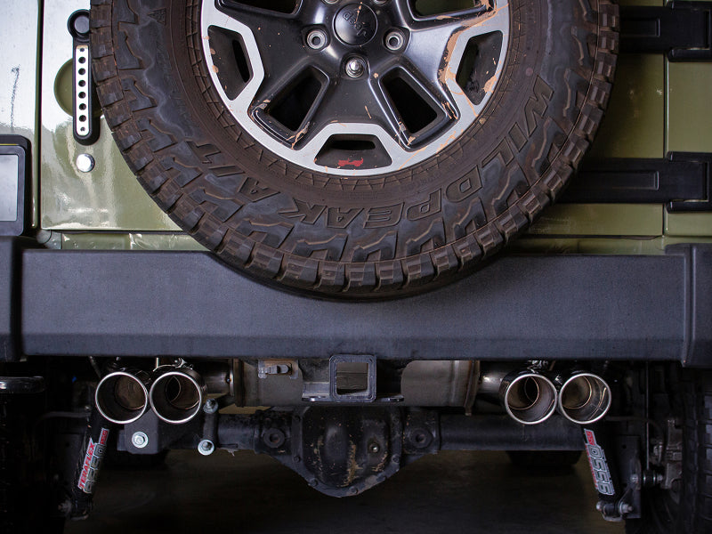 REBEL SERIES 2-1/2 IN 409SS AXLE-BACK EXHAUST SYSTEM POLISHED