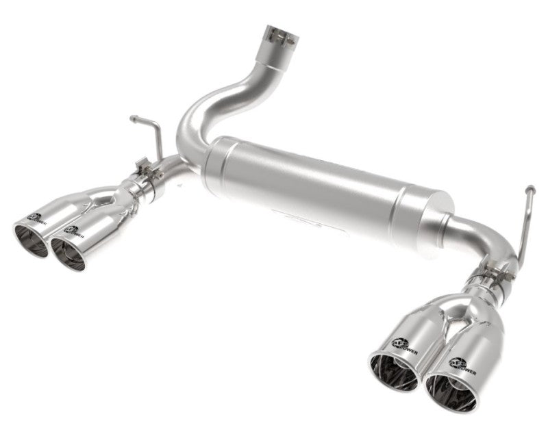 REBEL SERIES 2-1/2 IN 409SS AXLE-BACK EXHAUST SYSTEM POLISHED