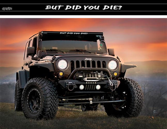 LED Light Bar Cover Insert But Did You Die? Single Row 50 Inch AeroLidz