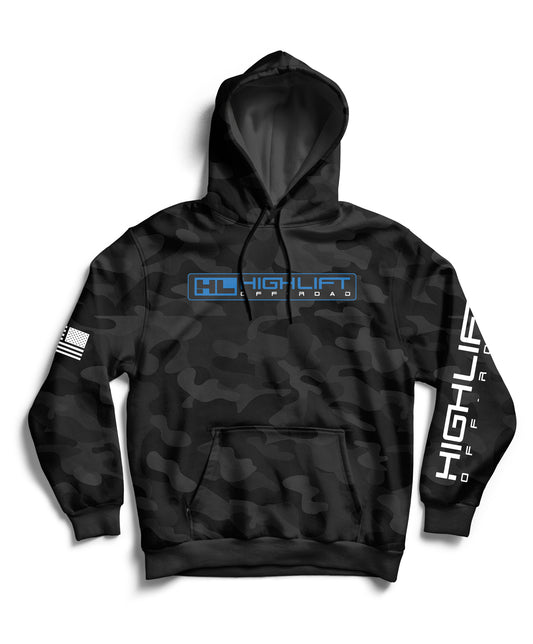 Highlift Offroad Camouflage Hoodie - Black