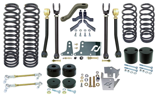 07-16 JEEP WRANGLER UNLIMITED (JK) SUSPENSION SYSTEM *** 4DR *** - NO SHOCKS - INCLUDES- SPRINGS UPPER ADJ. ARMS BRK LINE RELOC. BRCKT T/B RELOC P/A REAR S/B LINKS F/R BUMP STOPS