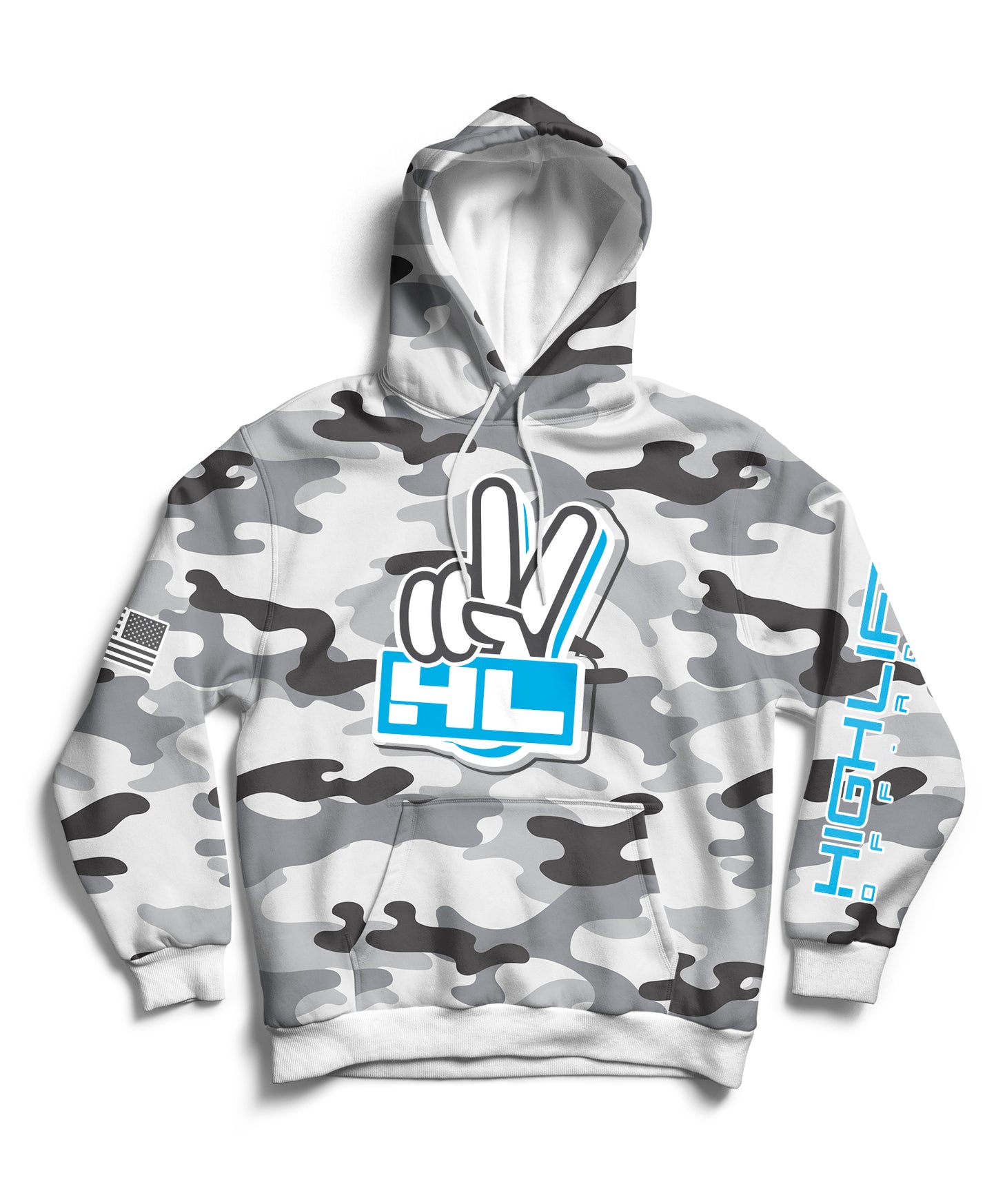 Highlift Offroad Camouflage Hoodie - White