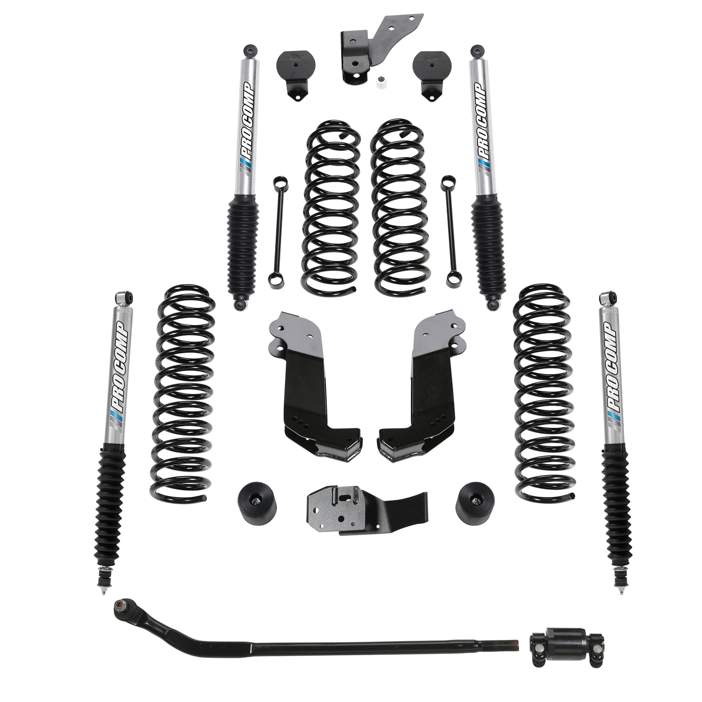 Pro Comp Suspension K3108BP Pro Comp JK 3.5 inch Stage II lift kit with Pro Runner shocks