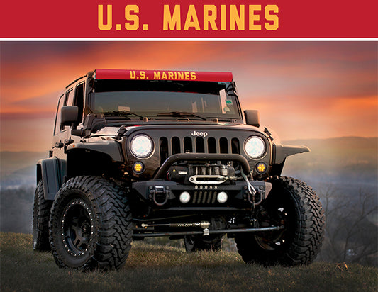 LED Light Bar Cover Insert 52 Inch Us Marines AeroLidz