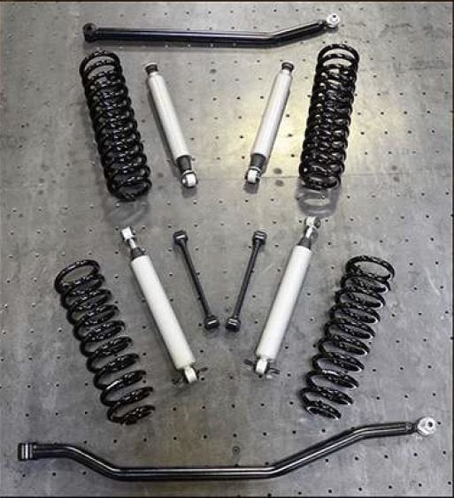 Jeep JK Lift Kit 3.5 Inch Rock Runner Base 07-18 Wrangler JK Shocks Springs 2 Track Bars DV8 Offroad