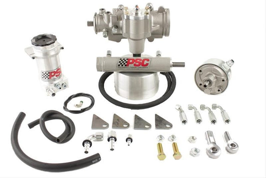 Cylinder Assist Steering Kit, 1980-86 Jeep CJ5/CJ7/CJ8 with Factory Power Steering (32-38 Inch Tire Size) PSC Performance Steering Components