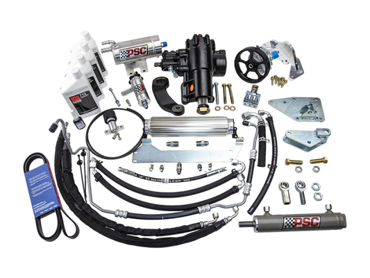 Cylinder Assist Steering Kit Bolt On OE axle and Tie Rod 18-20 Wrangler JL 3.6L Non-ETorque PSC Steering