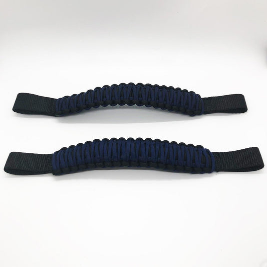 Bartact Paracord Grab Handle - Headrest - (Sold as Pair) - Black/Midnight