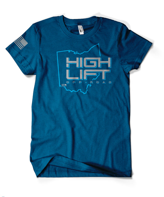 Highlift Off-Road Ohio Tee - Columbia Blue