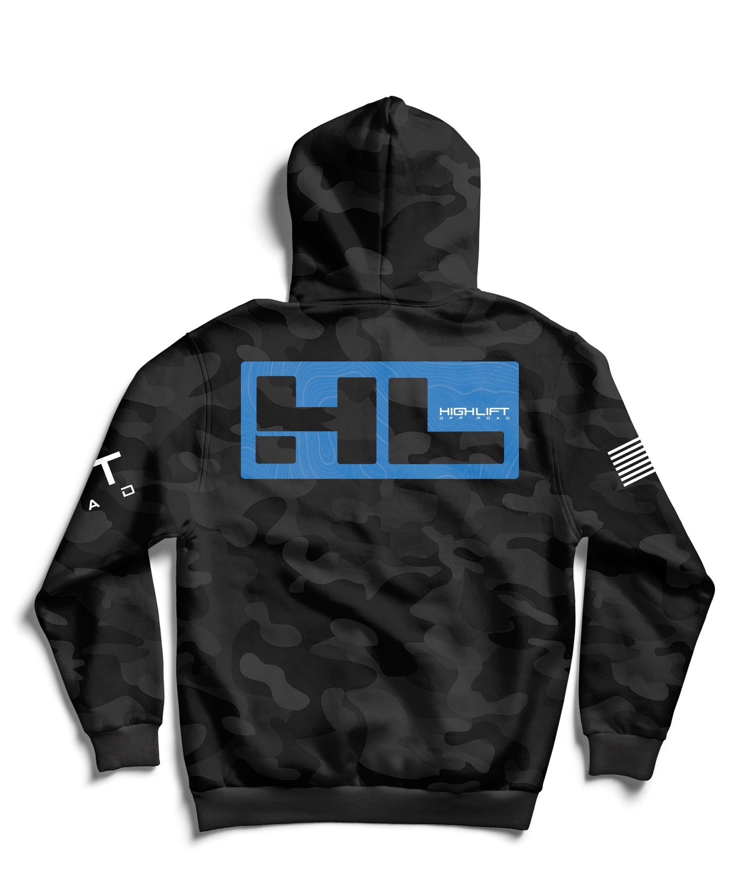 Highlift Offroad Camouflage Hoodie - Black