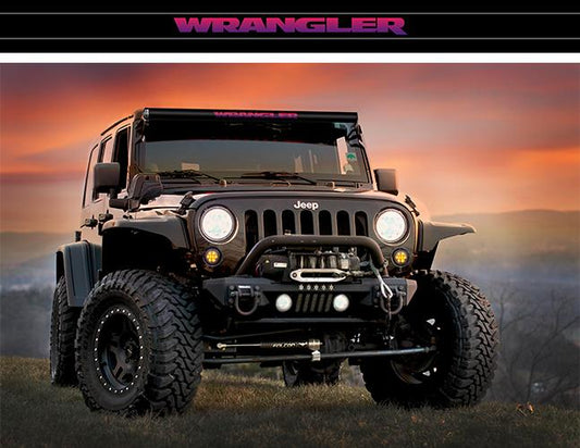 LED Light Bar Cover Insert Single Row 50 Inch Wrangler Pink AeroLidz