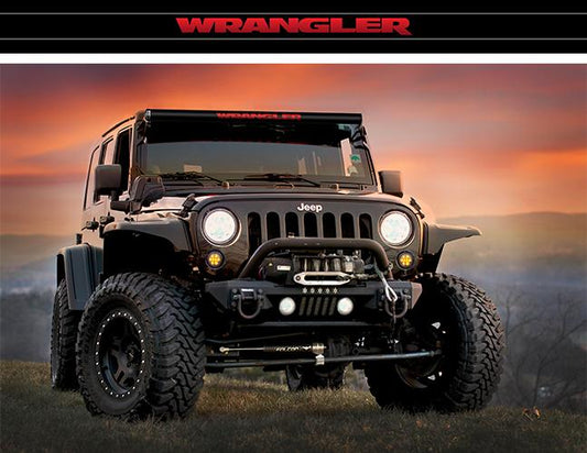 LED Light Bar Cover Insert Single Row 50 Inch Wrangler Red AeroLidz