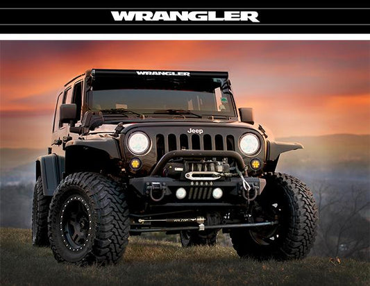 LED Light Bar Cover Insert Single Row 50 Inch Wrangler White AeroLidz