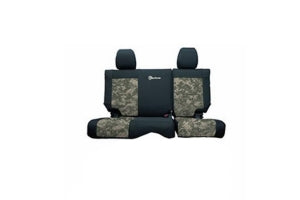 Bartact Tactical Series Rear Seat Covers - Black/Camo, No Armrest