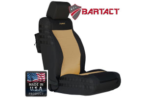 Bartact Tactical Series Front Seat Covers - Black/Coyote, SRS-Compliant