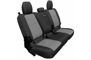 Bartact Tactical Series Rear Seat Covers - Black/Graphite, Non-Folding Armrest