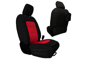 Bartact Tactical Series Front Seat Covers - Black/Red