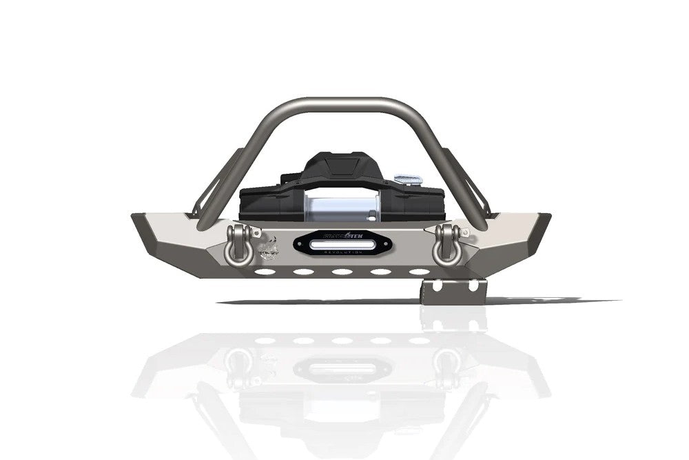 Pyro Mid-Width Front Bumper with Flat Top Stinger | Jeep Wrangler CJ/YJ/TJ