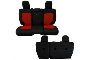 BARTACT Seat Cover Rear Black/Orange